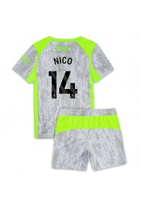 Fotbalové Dres Manchester City Nico Gonzalez #14 Dětské Třetí Oblečení 2025-26 Krátký Rukáv (+ trenýrky)